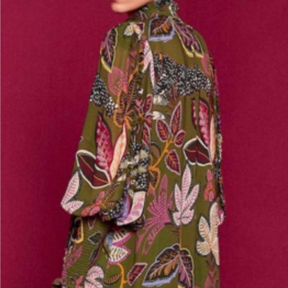 FARM Rio Mini Dress Wild Jungle Green - Picture 3 of 8